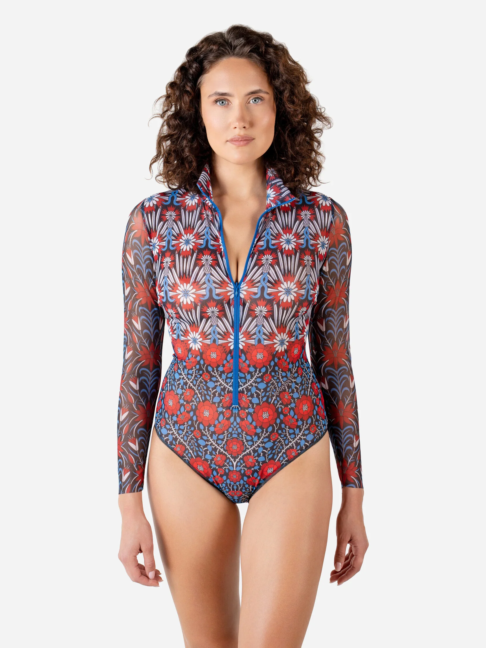 Swimsuits with zippers