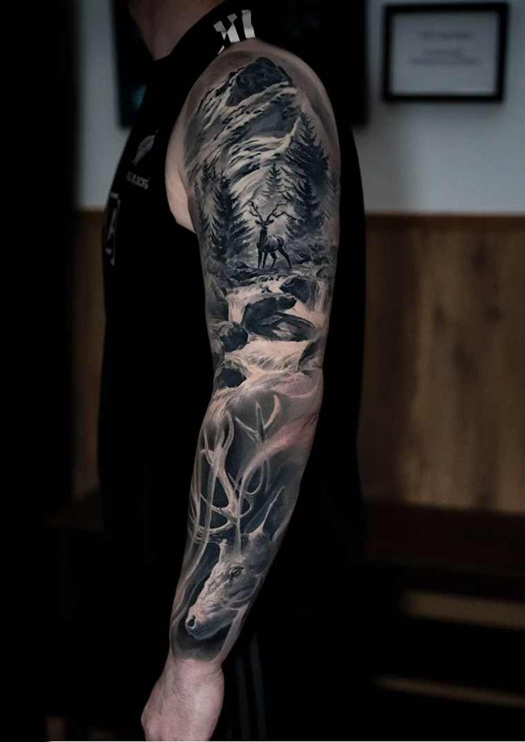 black and grey tattoo edinburgh