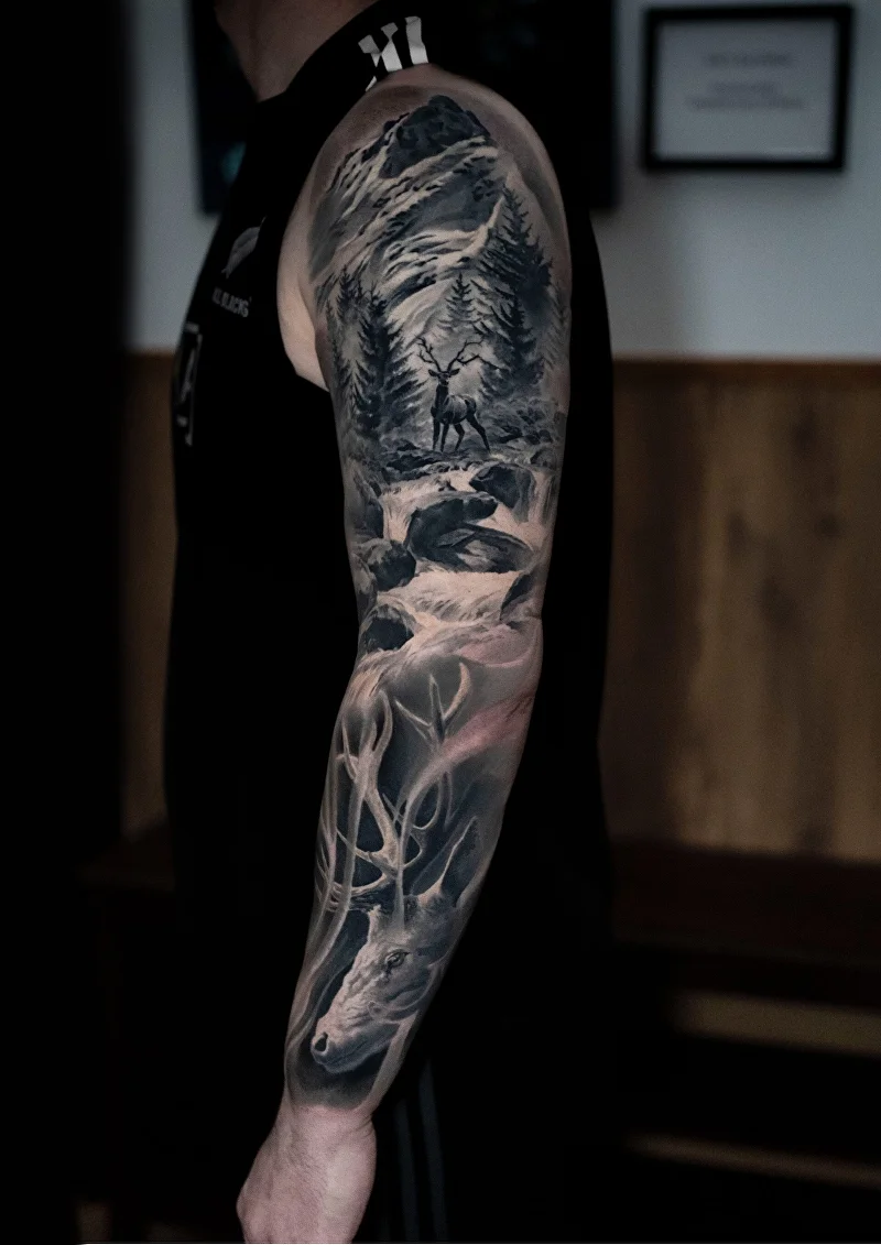 black and grey tattoo edinburgh