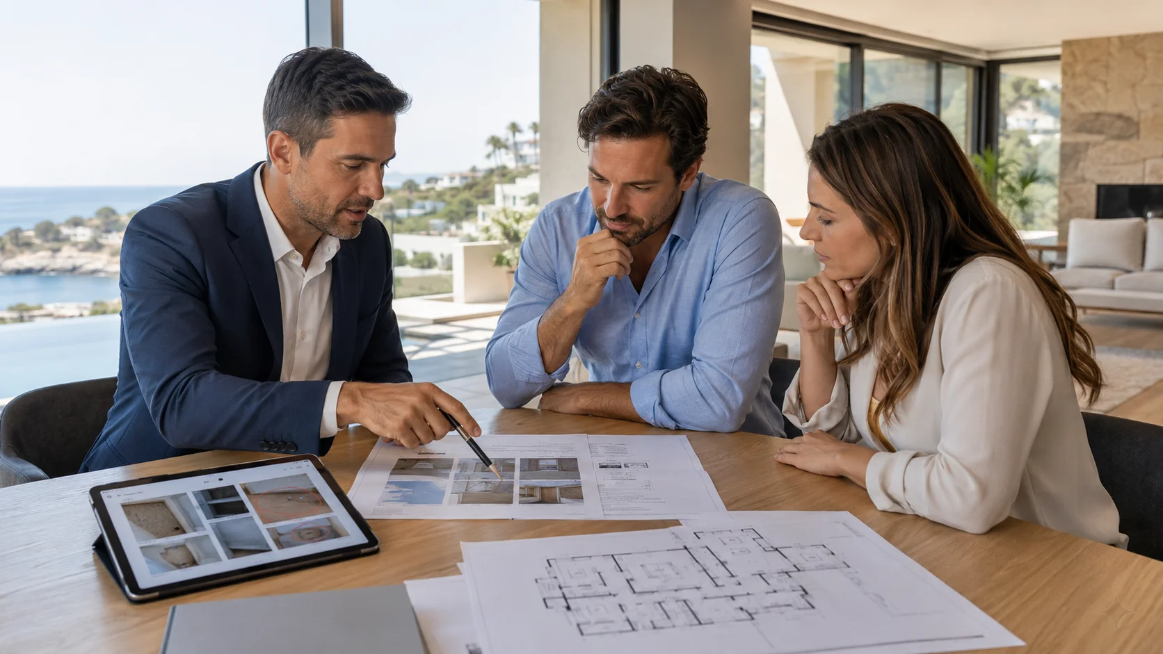 Engineer conducting technical property inspection Cyprus