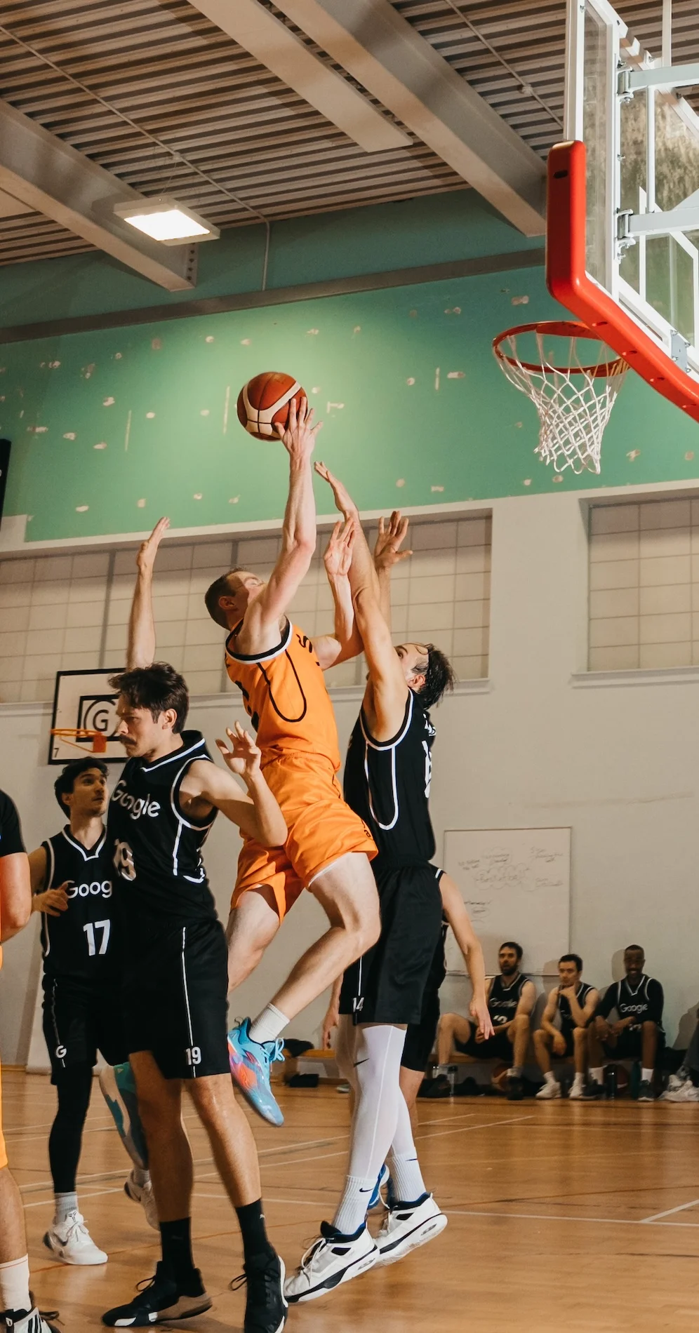 Corporate Sports League basketball match in London, filmed by We Stream