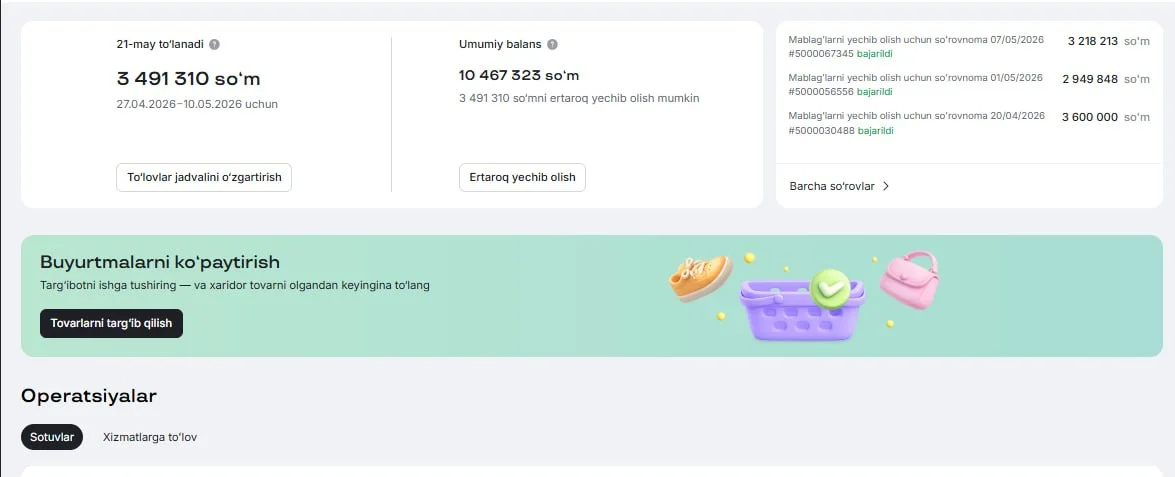 Gulhayo do'koni statistikasi
