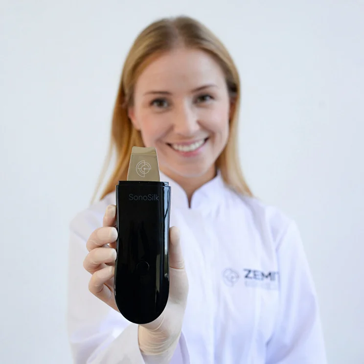 ZEMITS SonoSilk Ultrasonic Facial Skin Scrubber Spatula| Esthetic