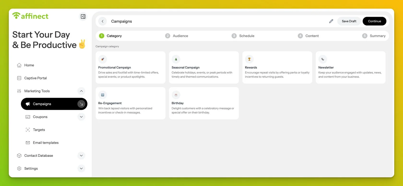 Affinect Campaign Dashboard