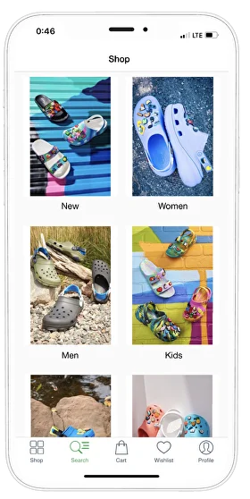 Crocs on line shopping store