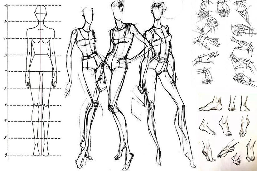 Как научиться рисовать модели одежды: Как рисовать эскизы одежды