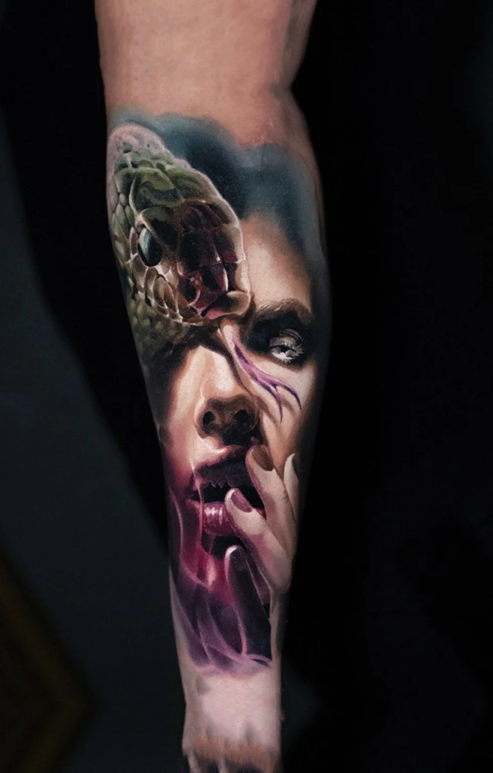 Woman realism tattoo