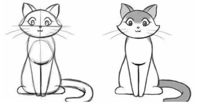 Как нарисовать кошку поэтапно карандашом - три легких мастер-класса для начинающих