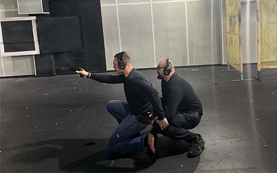 Close protection escort in transit