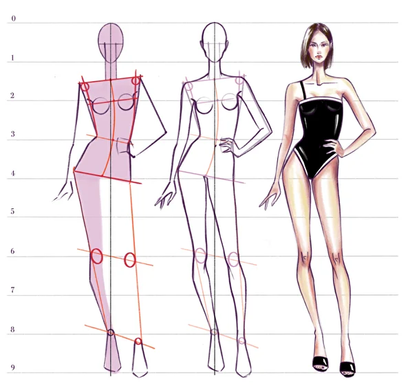 How to draw a fashion figure for a beginner How to draw a fashion figure for a beginner